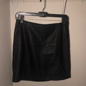 Free People faux leather skirt